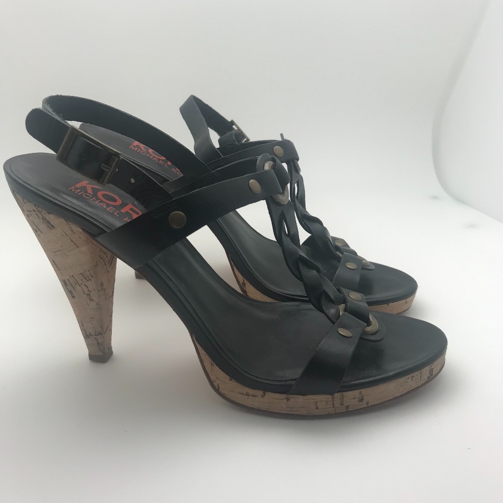 KORS Michael Kors High Heel Sandals 7 1/2M Black